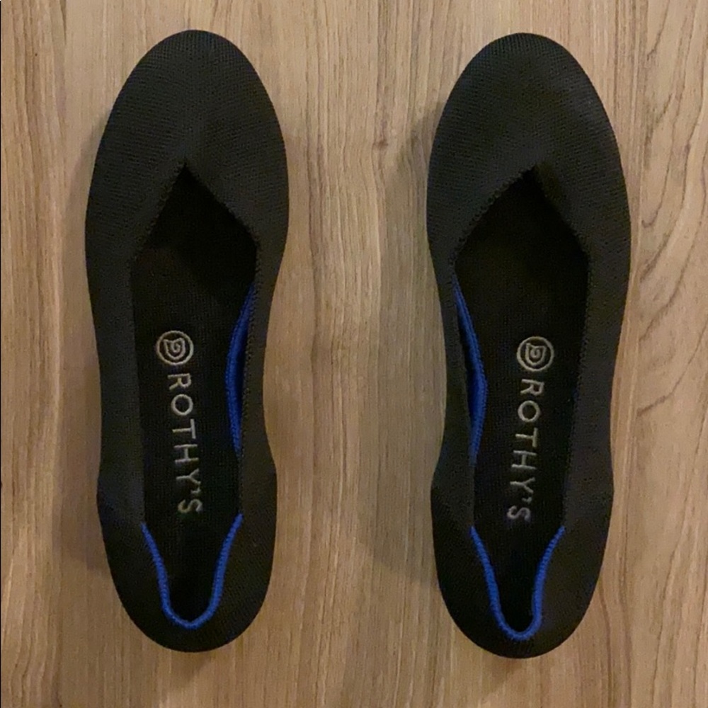 Rothy’s Black Flats Size 8.5